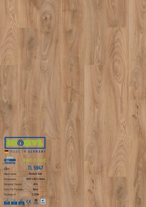 Sàn gỗ Binyl Class – 8mm TL5947