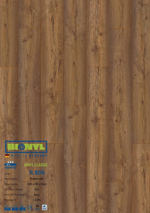 Sàn gỗ Binyl Class – 8mm TL8274