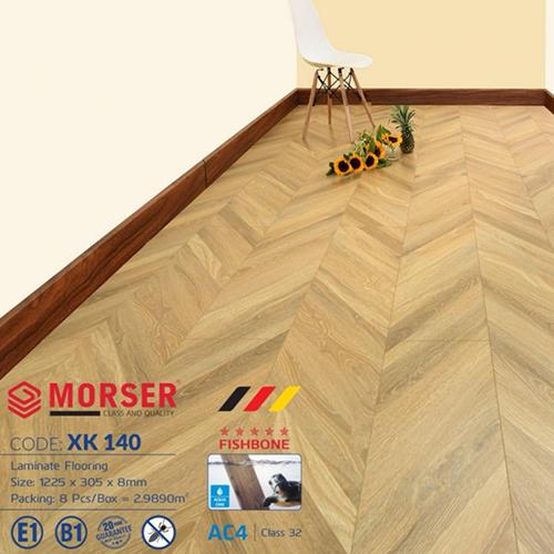 Sàn gỗ xương cá 3D Morser XK140